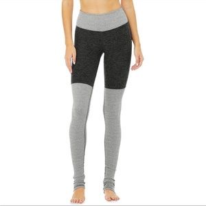 Alo Yoga High Waist Alosoft Goddess Leggings Grey XS Full Length